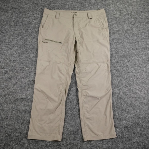 Simms Pants Mens 40S Lightweight Nylon Spandex Outdoor Fishing Hiking Stretch - Picture 1 of 14